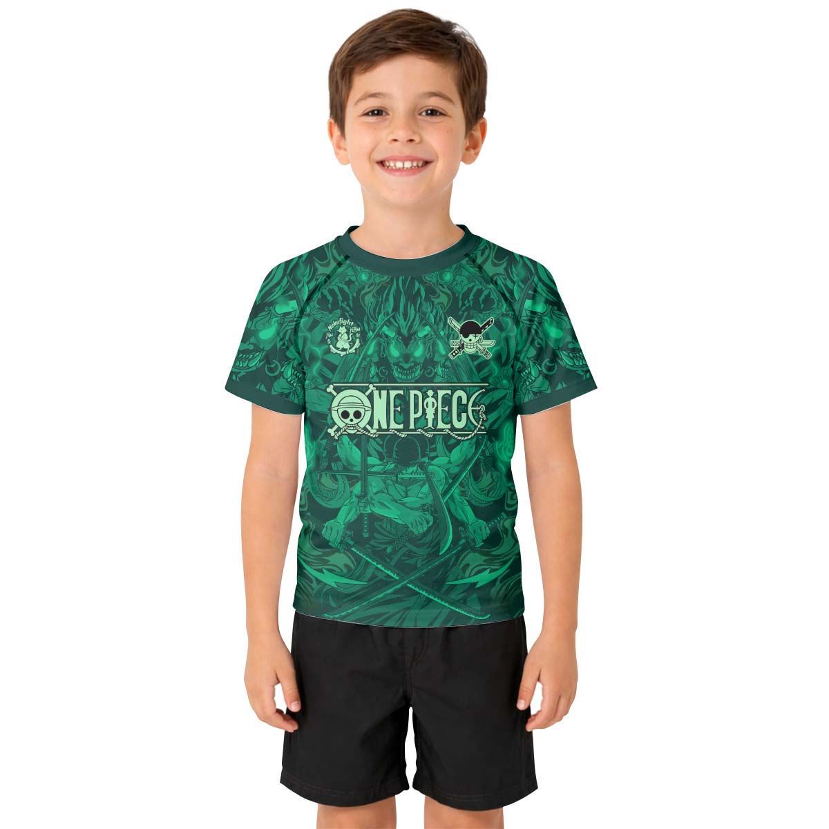 One Piece Roronoa Zoro Kid Rash Guard