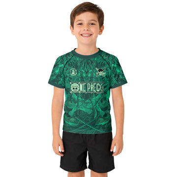 One Piece Roronoa Zoro Kid Rash Guard