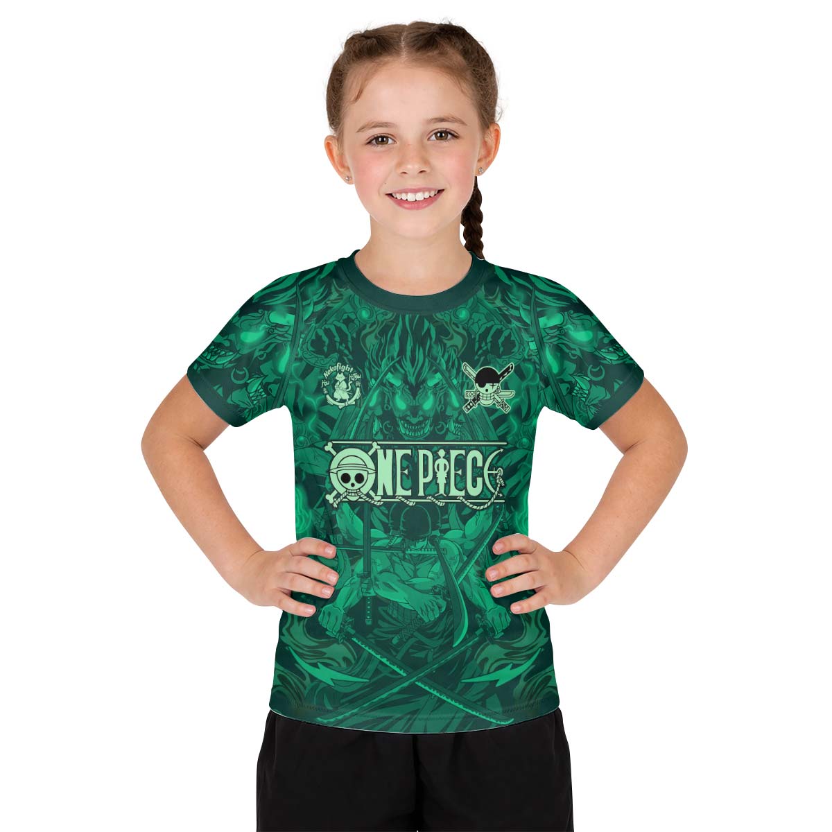 One Piece Roronoa Zoro Kid Rash Guard
