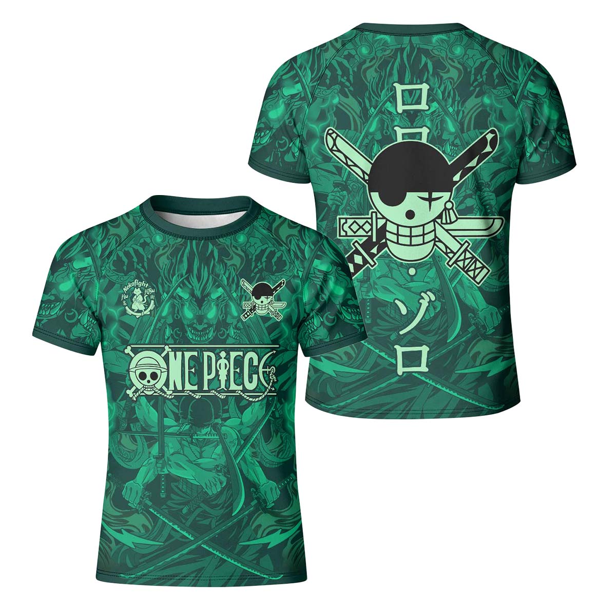 One Piece Roronoa Zoro Kid Rash Guard