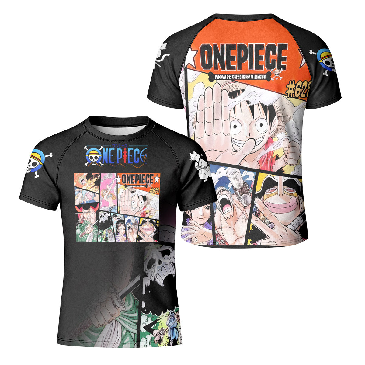 One Piece Straw Hat Gang Kid Rash Guard