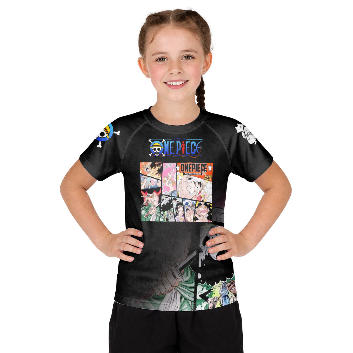 One Piece Straw Hat Gang Kid Rash Guard