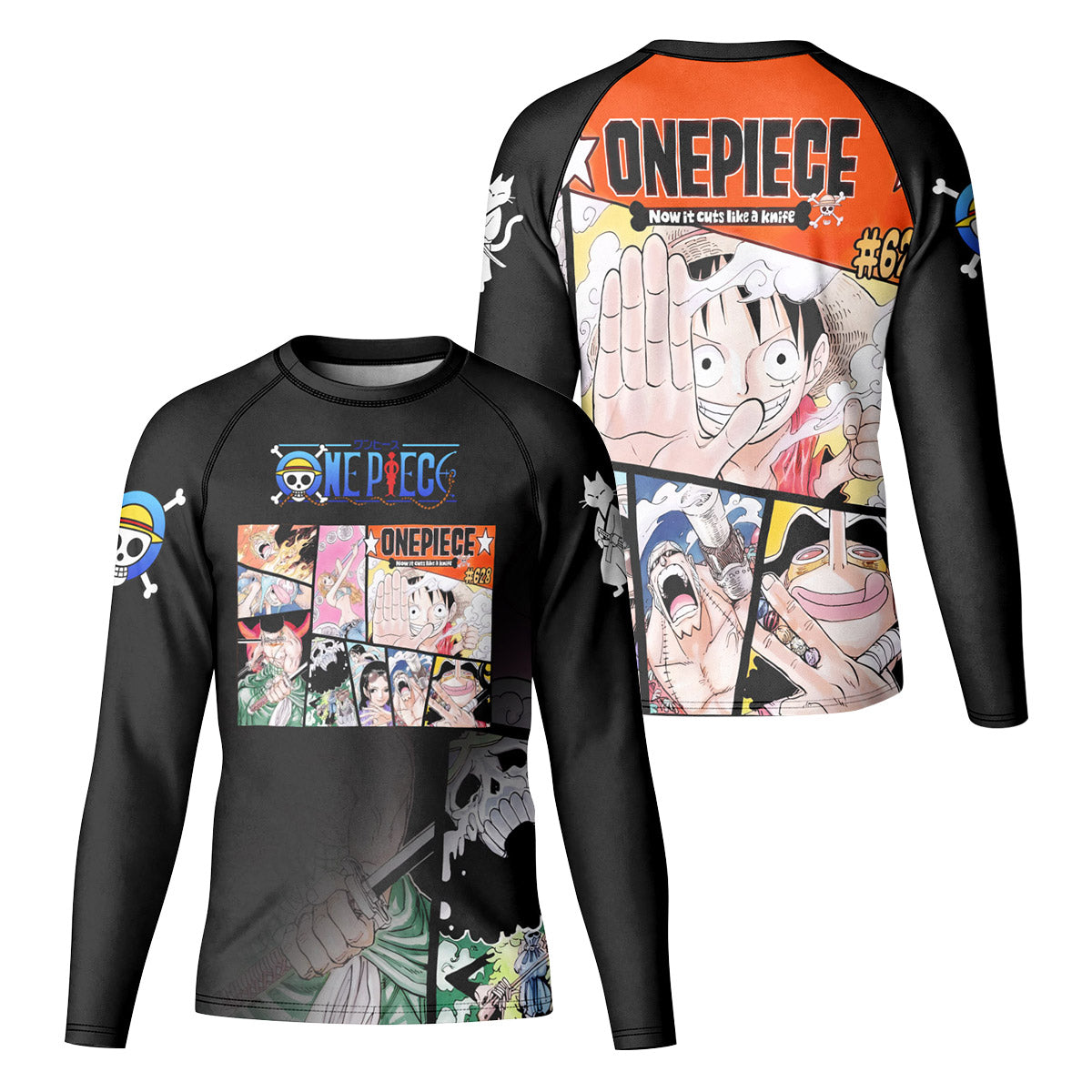 One Piece Straw Hat Gang Kid Rash Guard