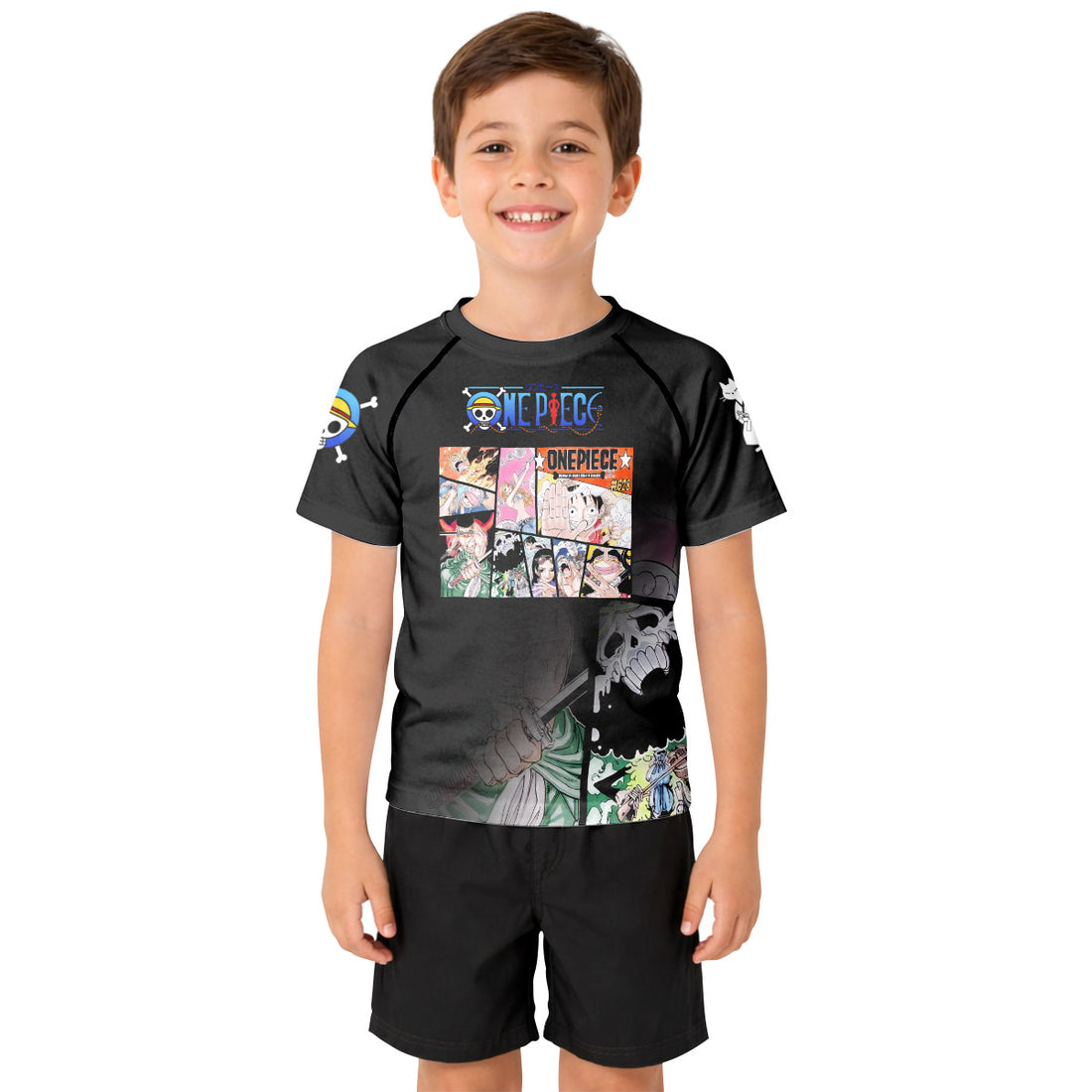 One Piece Straw Hat Gang Kid Rash Guard