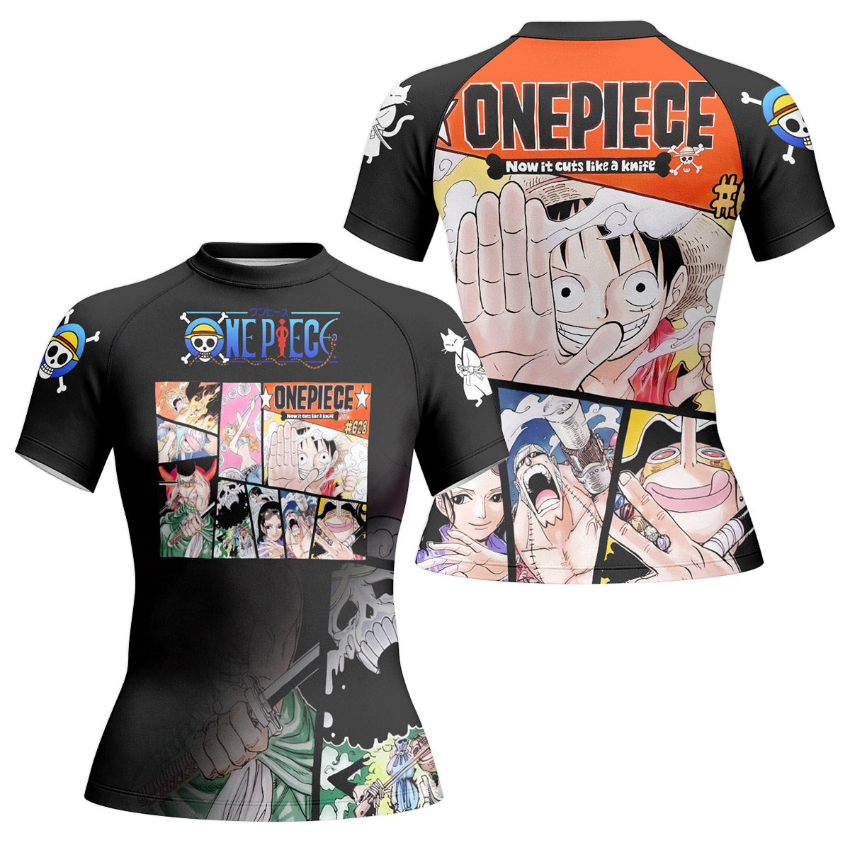 One Piece Straw Hat Gang Rash Guard