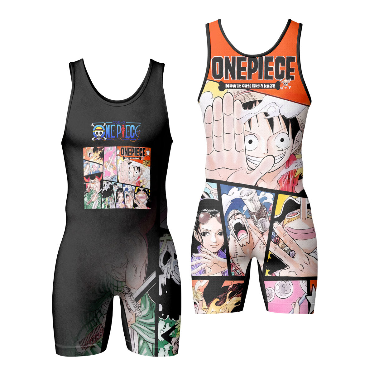 One Piece Straw Hat Gang Wrestling Singlet