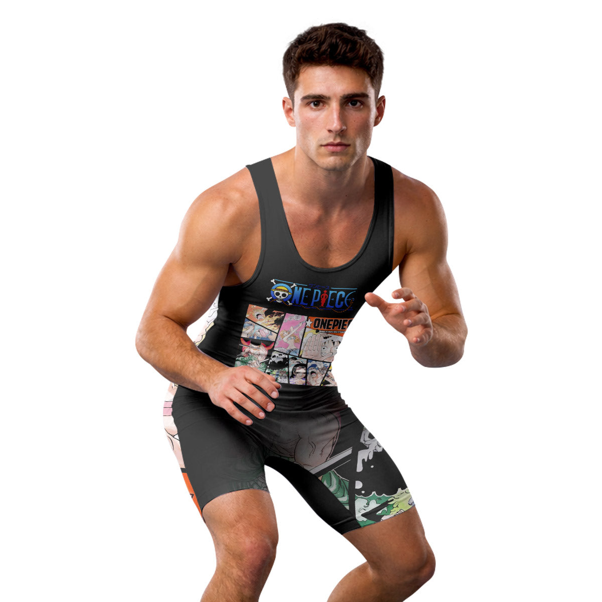 One Piece Straw Hat Gang Wrestling Singlet