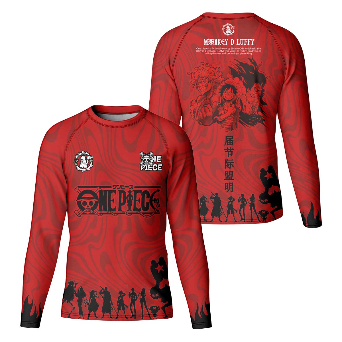 One Piece Straw Hat Kid Rash Guard