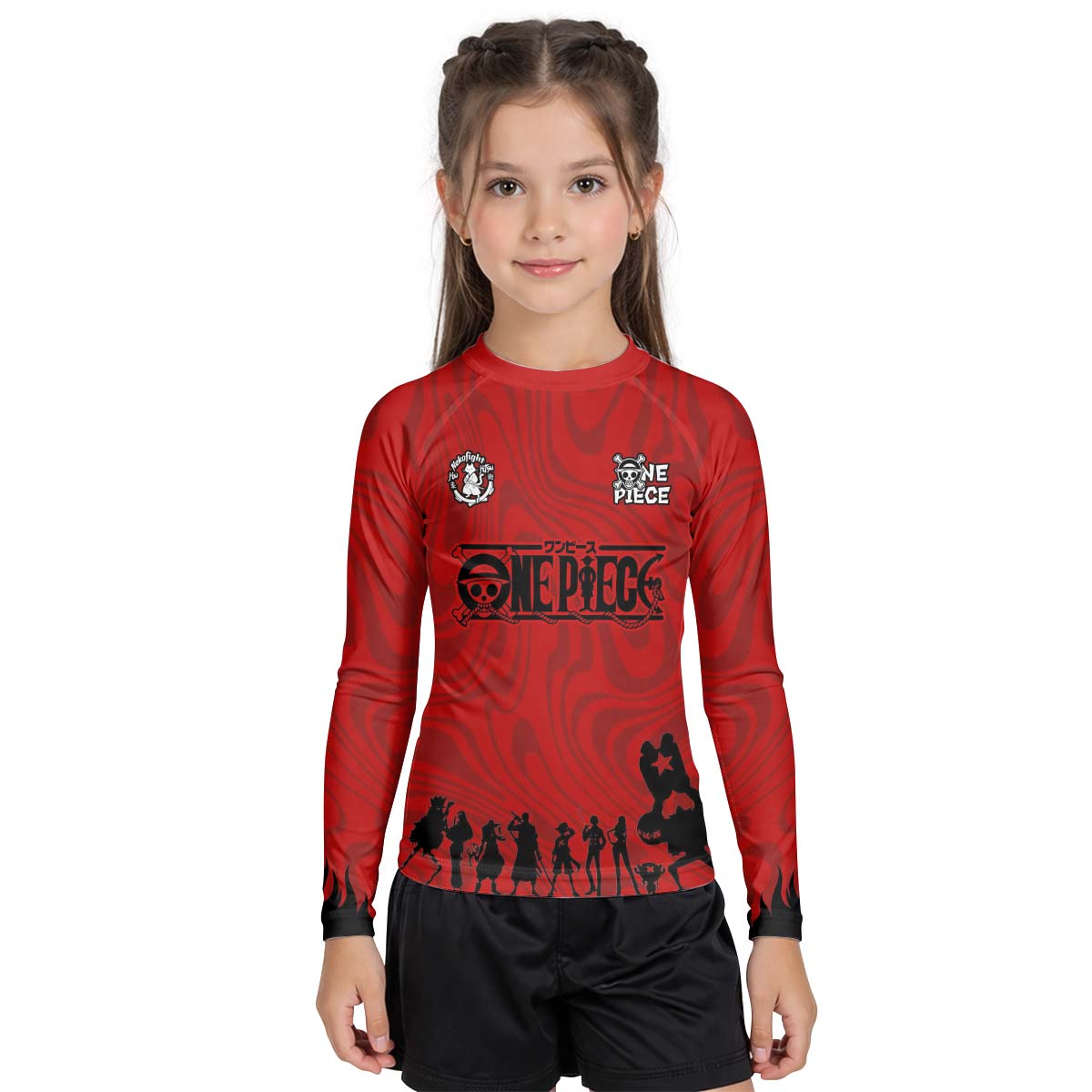 One Piece Straw Hat Kid Rash Guard