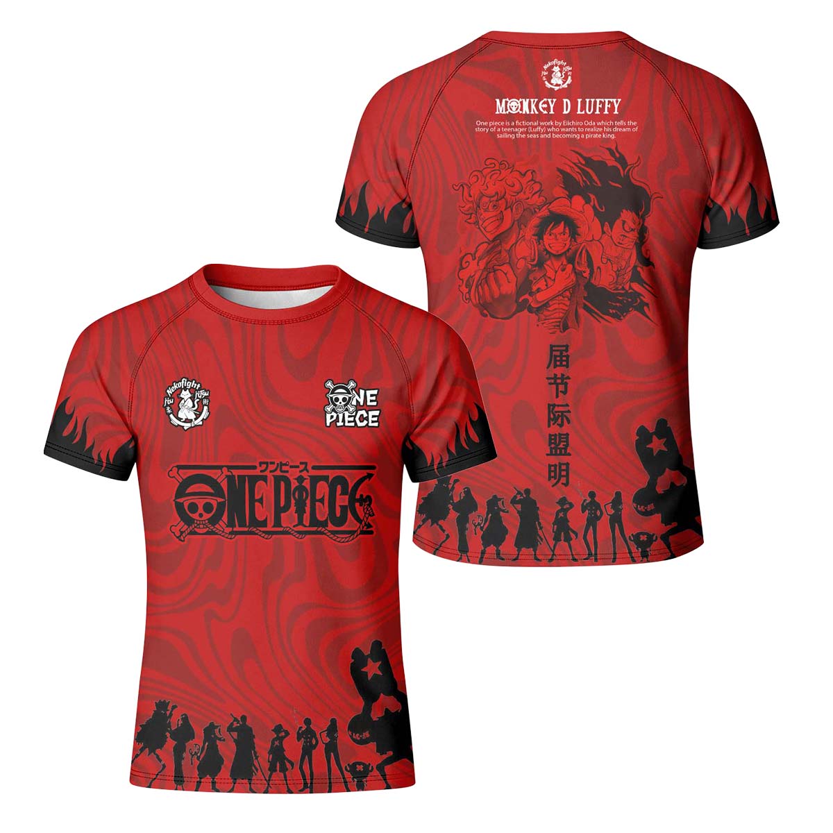One Piece Straw Hat Kid Rash Guard