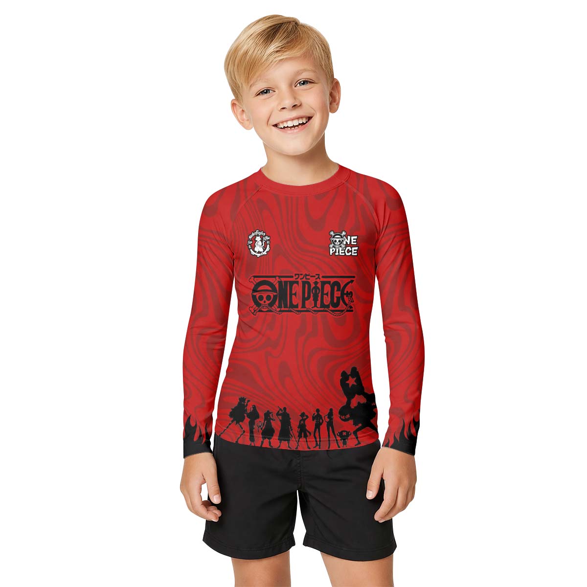 One Piece Straw Hat Kid Rash Guard
