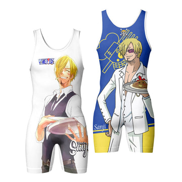 One Piece Vinsmoke Sanji Wrestling Singlet