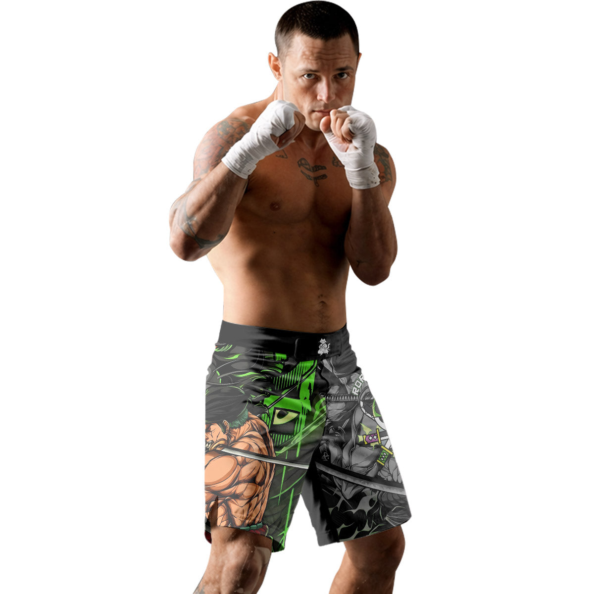 One Piece Zoro Oni Giri Fight Shorts