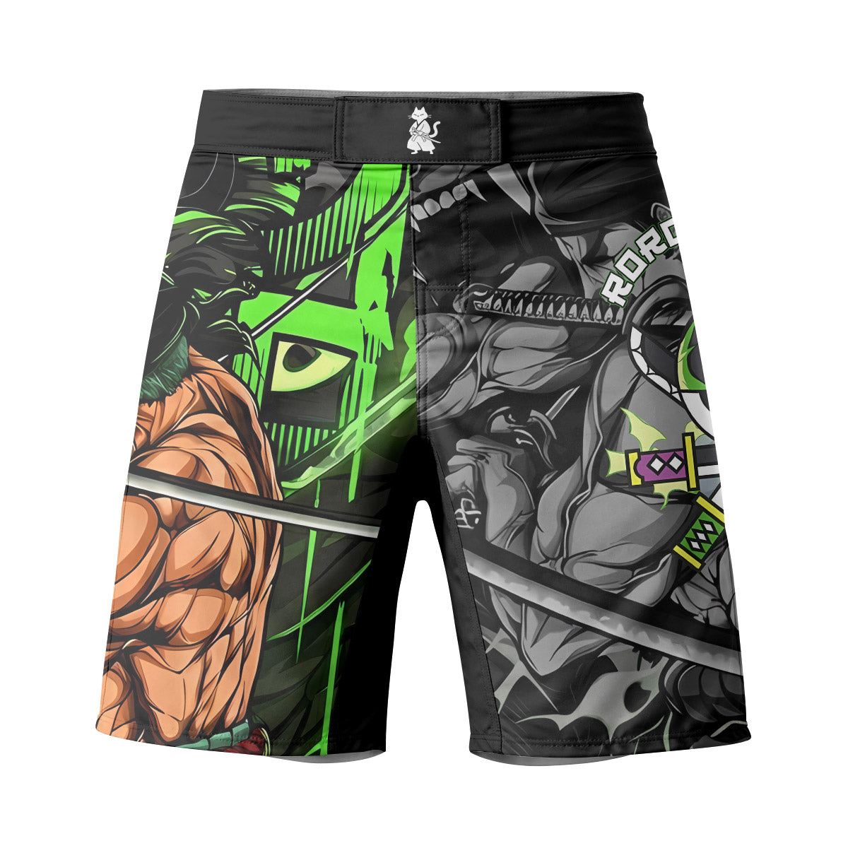 One Piece Zoro Oni Giri Fight Shorts