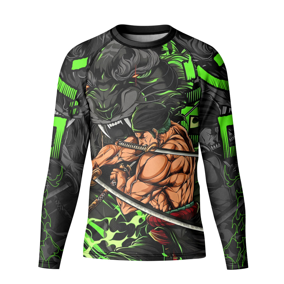 One Piece Zoro Oni Giri Kid Rash Guard