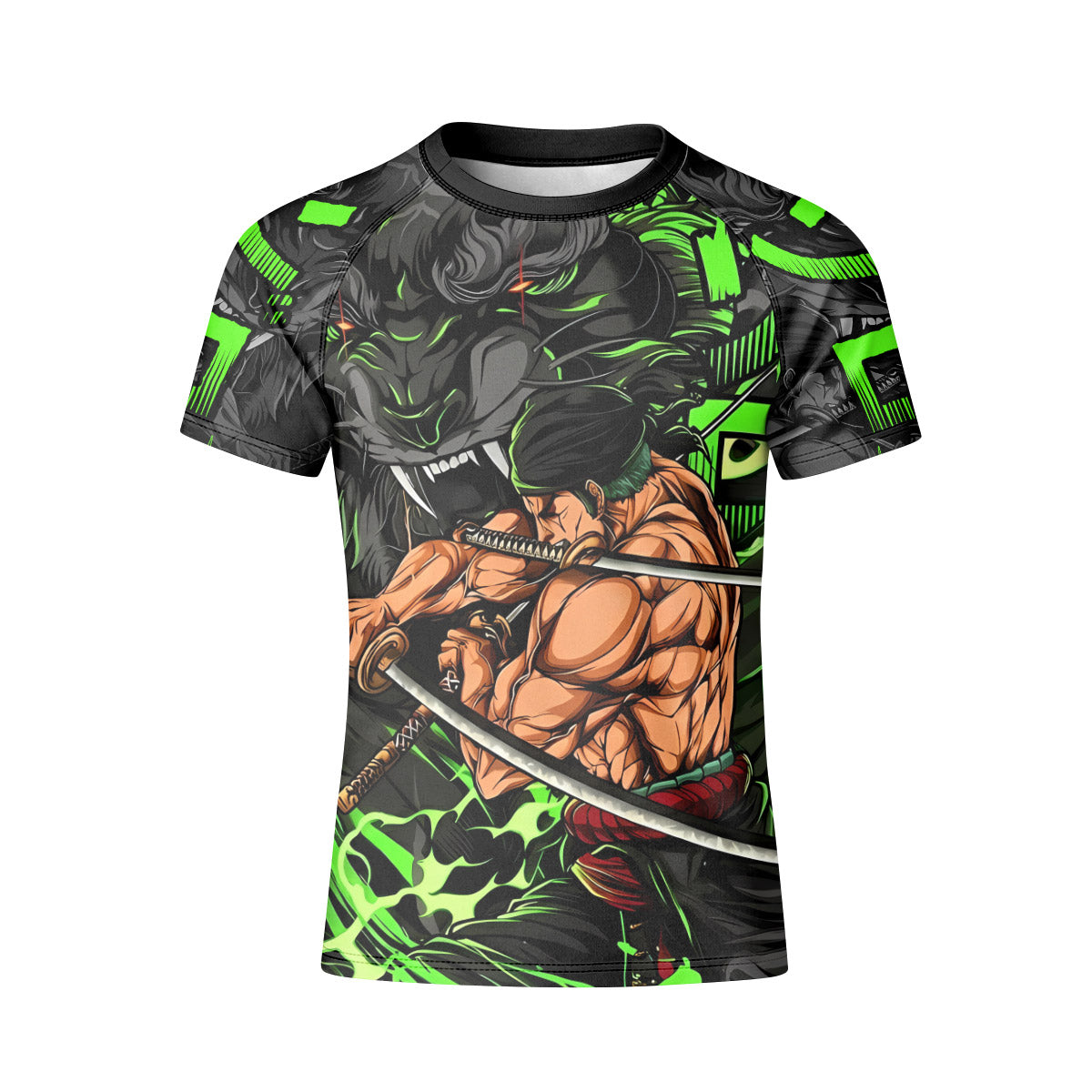 One Piece Zoro Oni Giri Kid Rash Guard