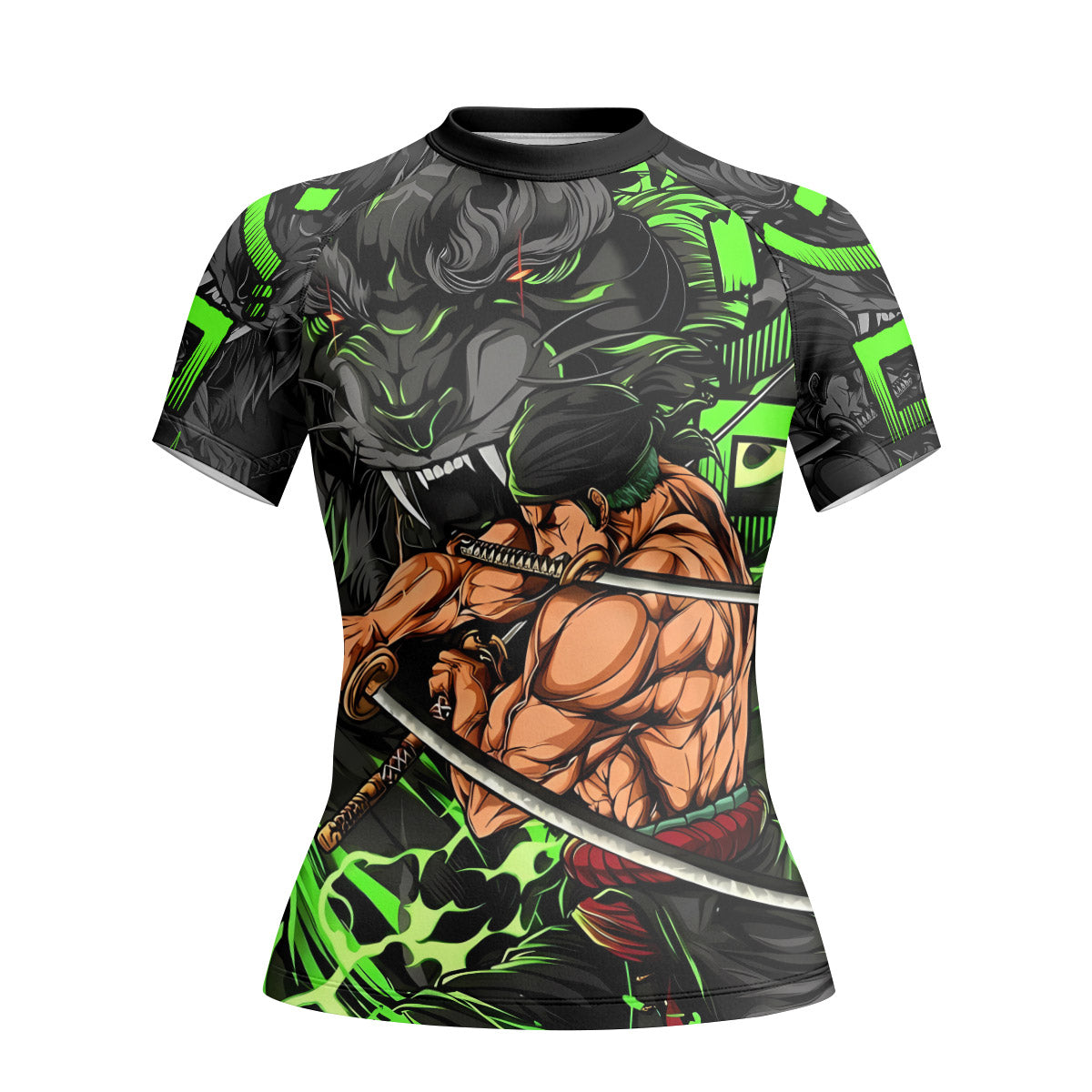 One Piece Zoro Oni Giri Rash Guard