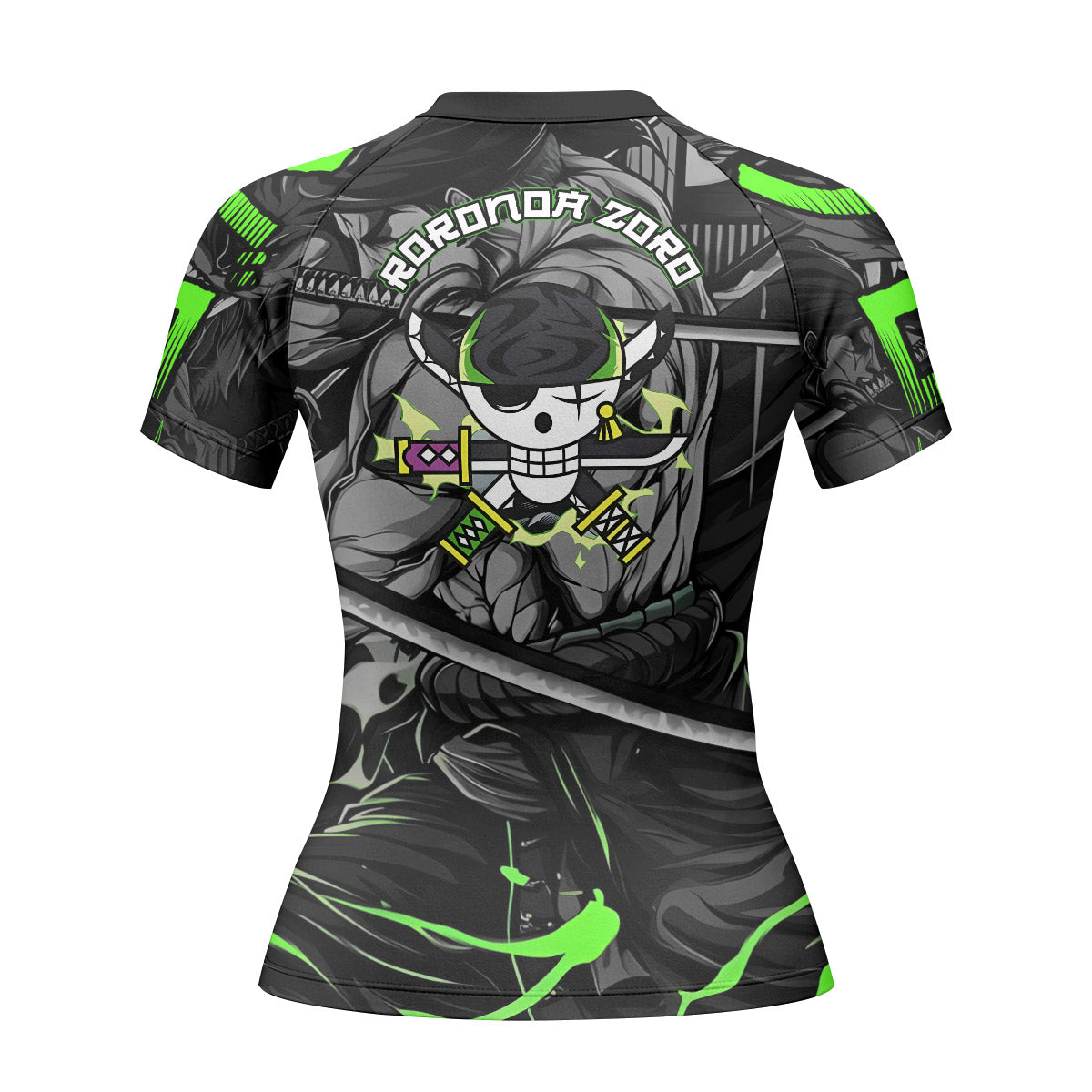 One Piece Zoro Oni Giri Rash Guard