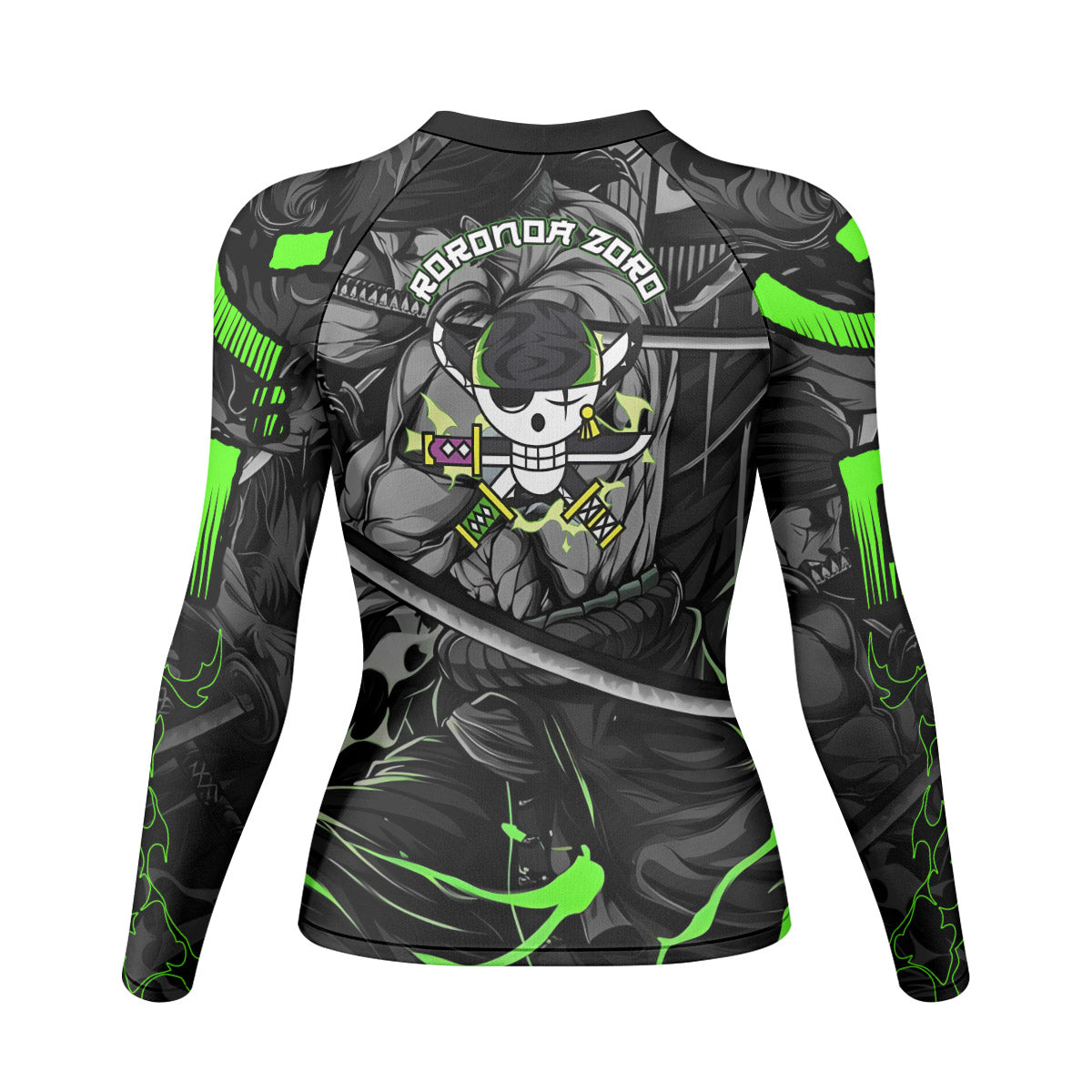 One Piece Zoro Oni Giri Rash Guard