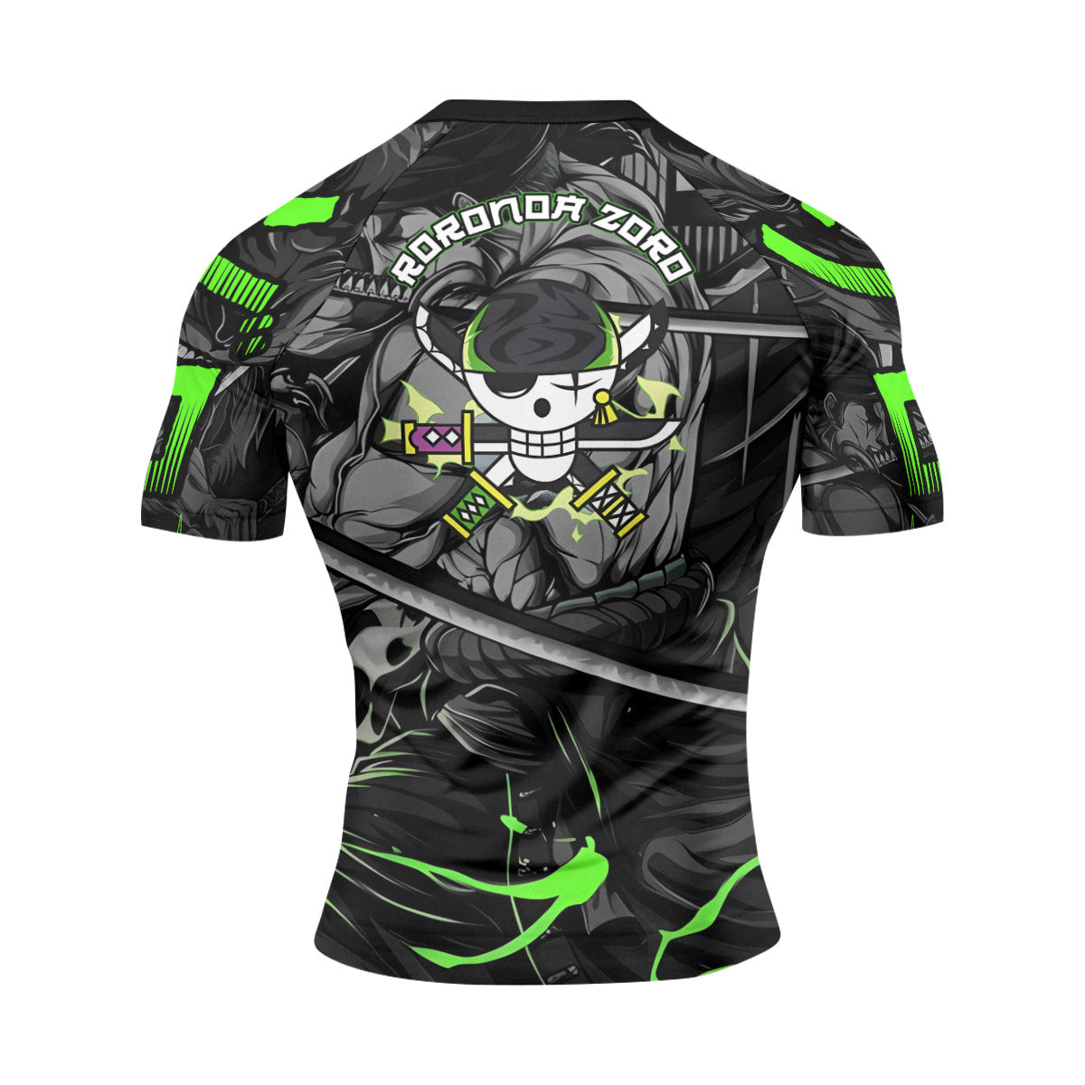 One Piece Zoro Oni Giri Rash Guard
