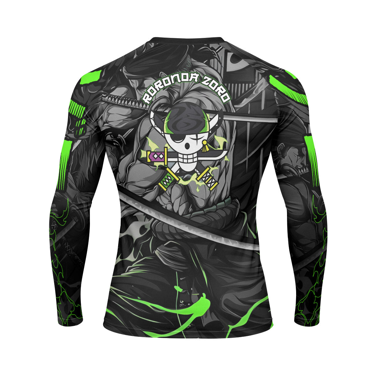One Piece Zoro Oni Giri Rash Guard