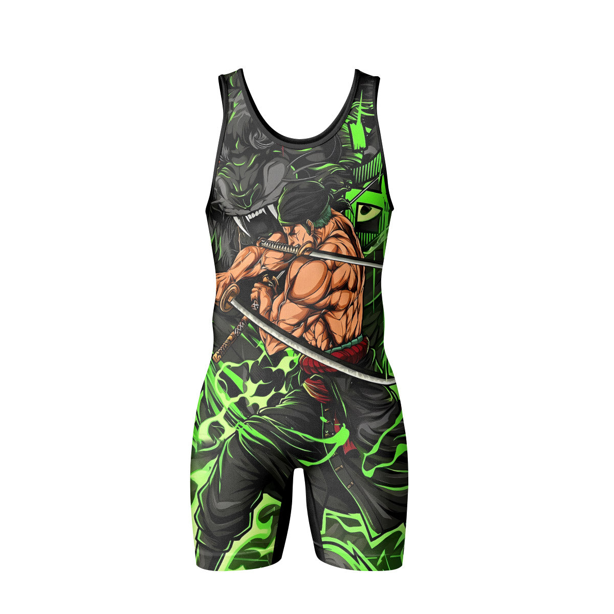 One Piece Zoro Oni Giri Wrestling Singlet