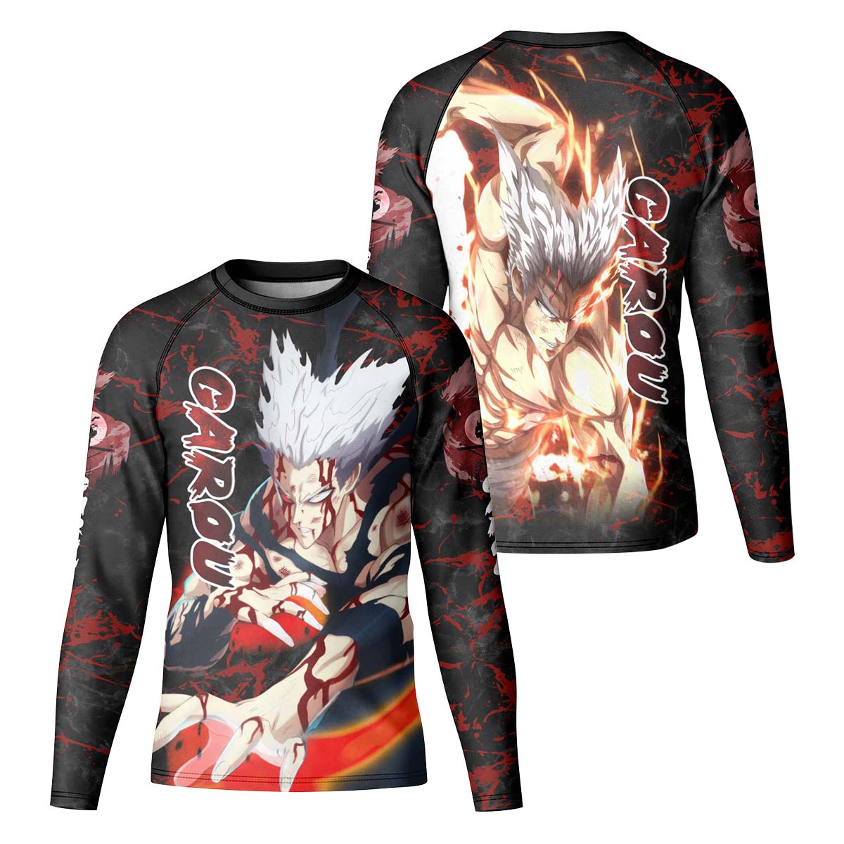 One Punch Man Garou Half Monster Kids Rash Guard