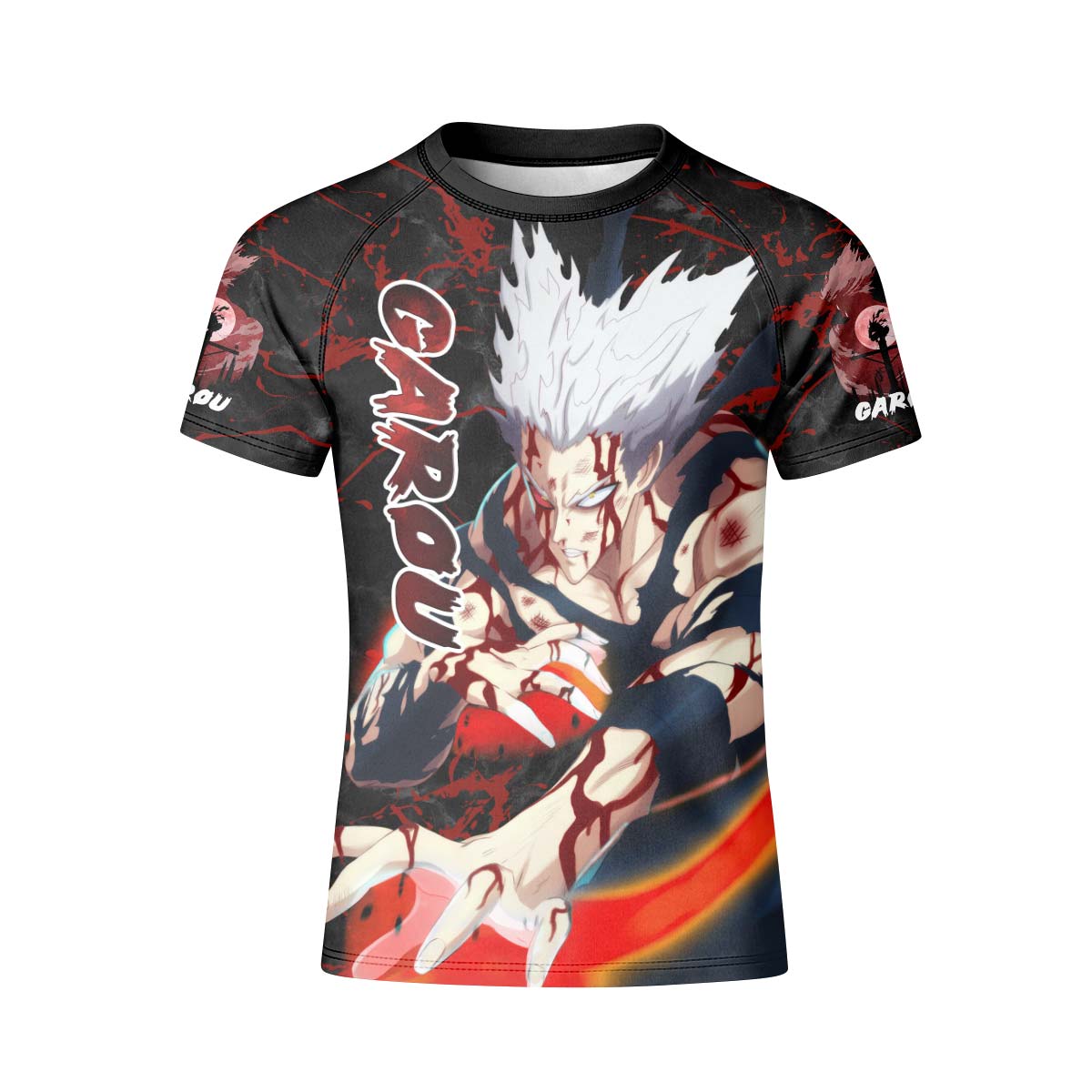 One Punch Man Garou Half Monster Kids Rash Guard