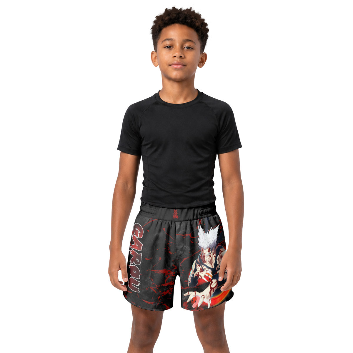 One Punch Man Garou Half Monster Kids Grappling Shorts