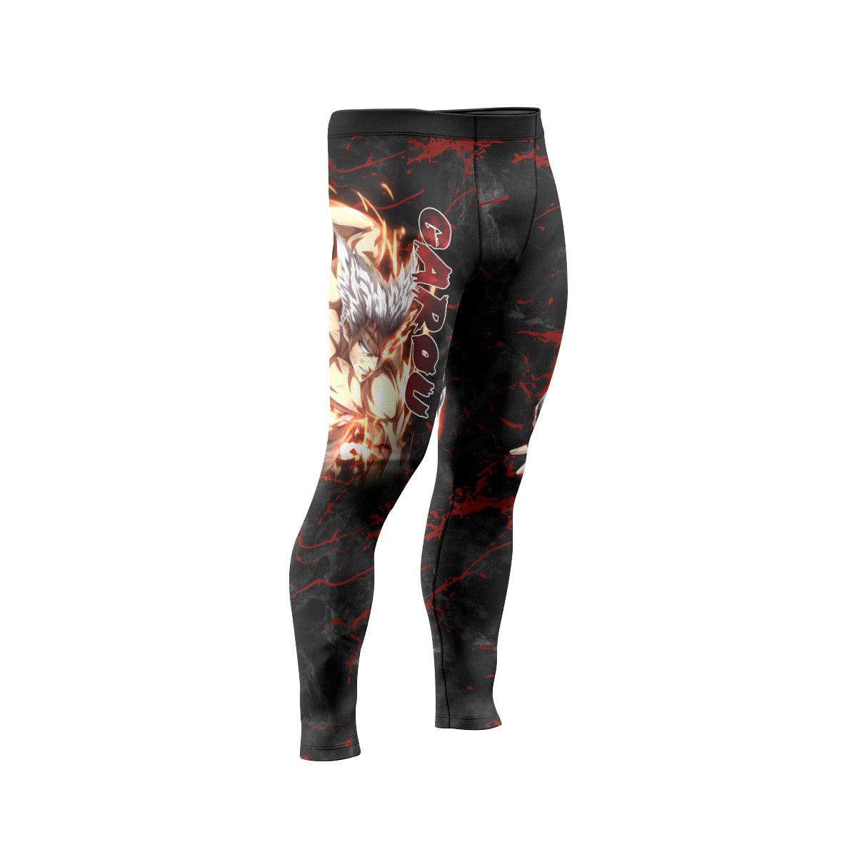  One Punch Man Garou Half Monster Men's Compression Leggings