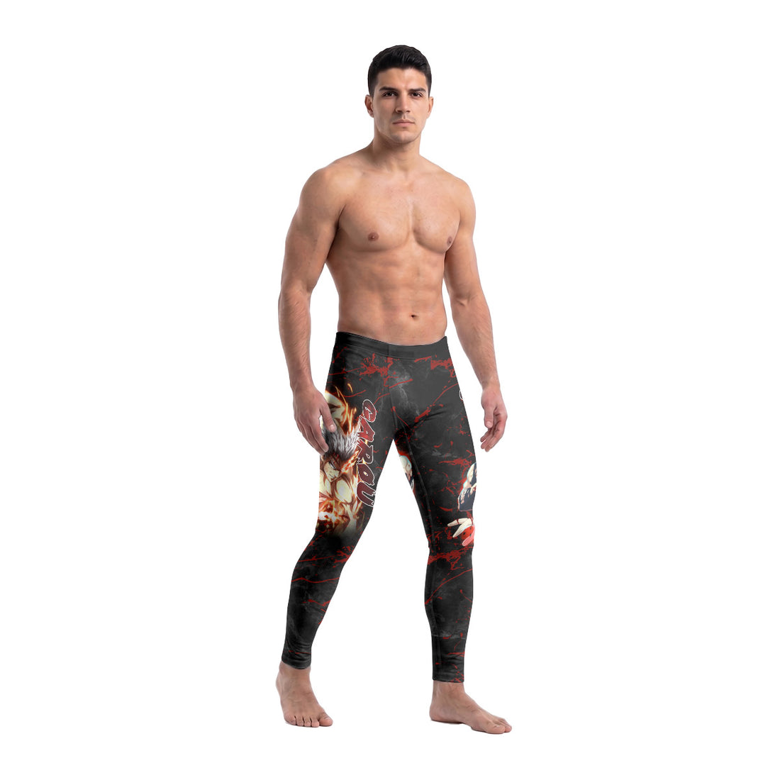  One Punch Man Garou Half Monster Men's Compression Leggings