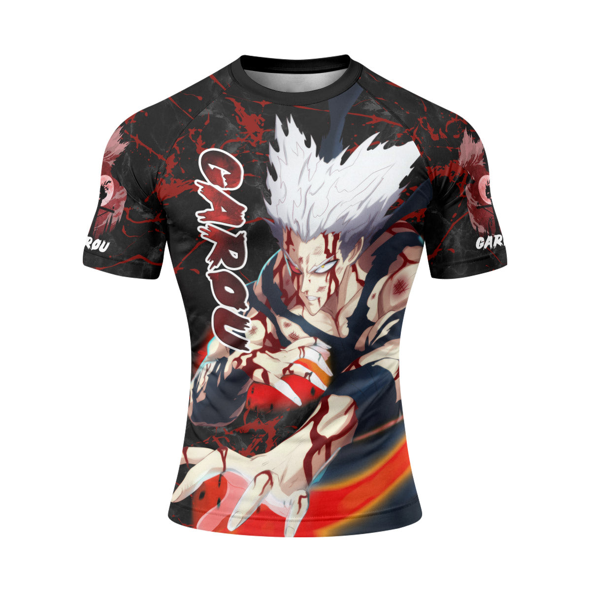 One Punch Man Garou Half Monster Rash Guard