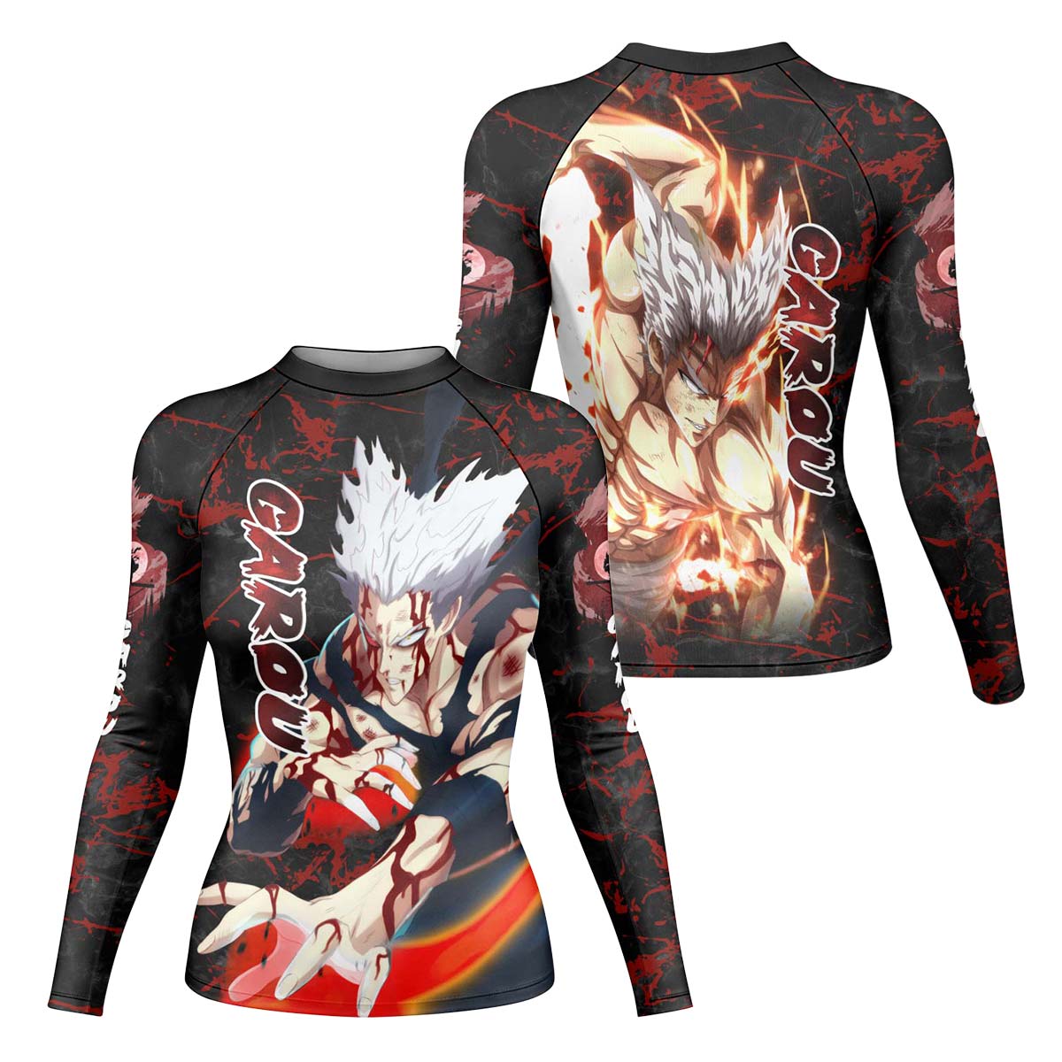  One Punch Man Garou Half Monster Rash Guard