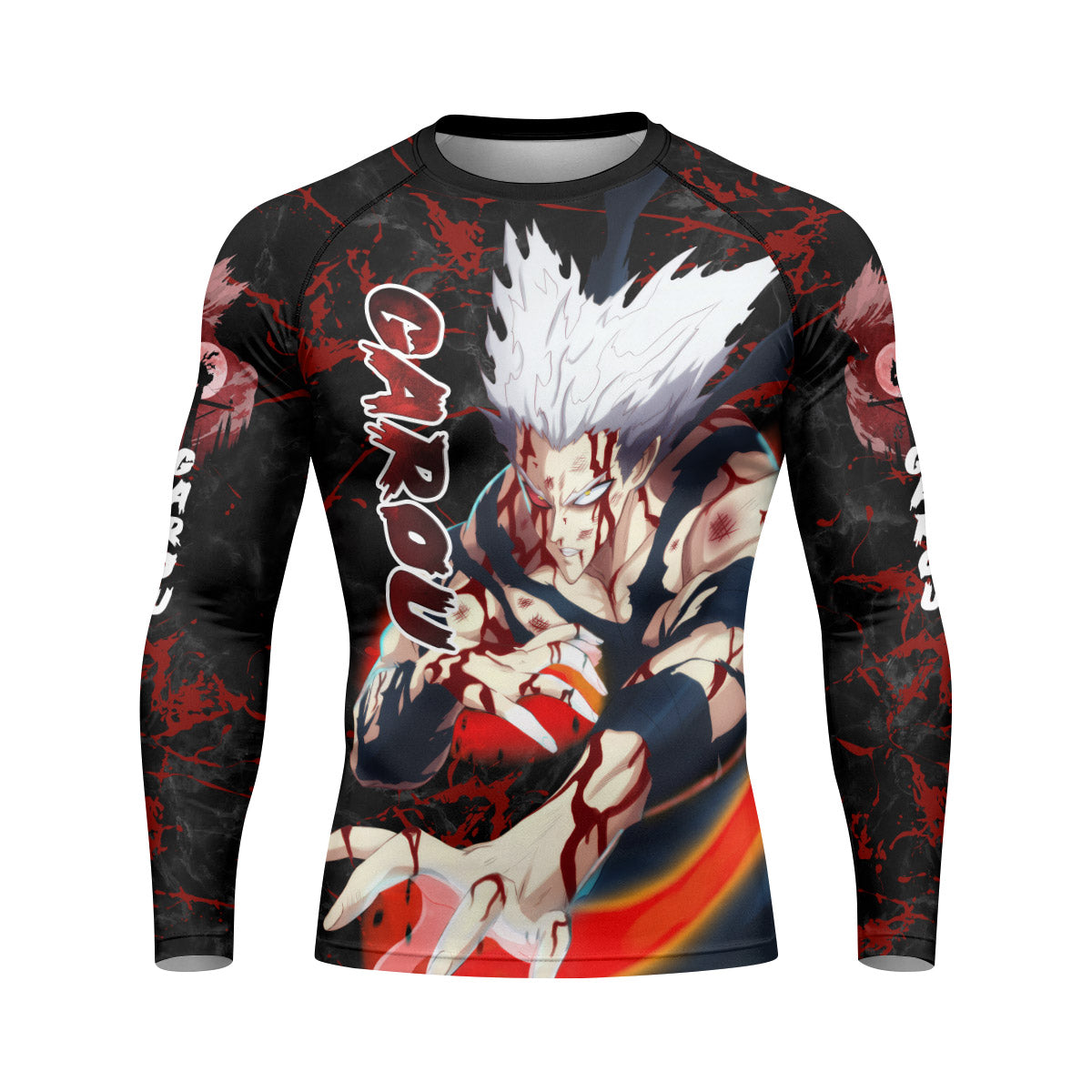  One Punch Man Garou Half Monster Rash Guard