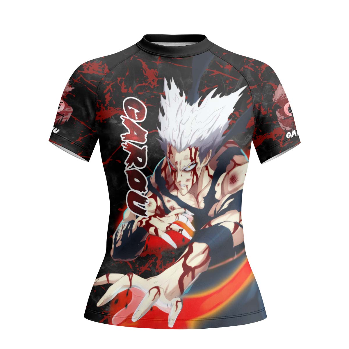 One Punch Man Garou Half Monster Rash Guard
