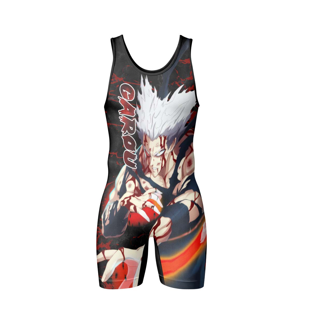  One Punch Man Garou Half Monster Wrestling Singlet