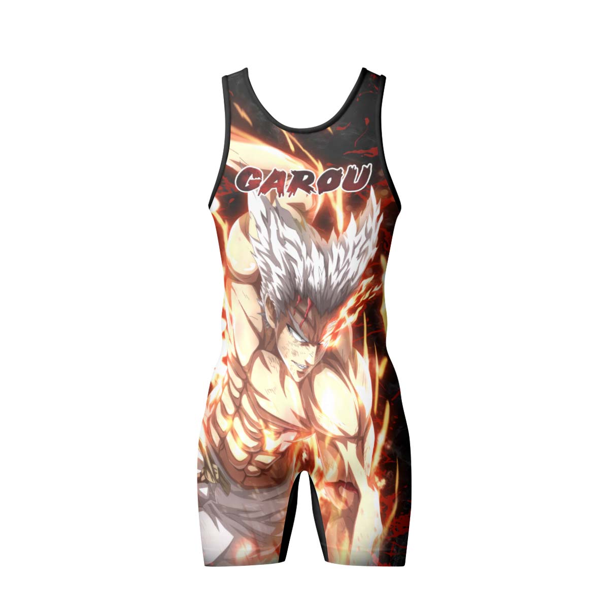  One Punch Man Garou Half Monster Wrestling Singlet