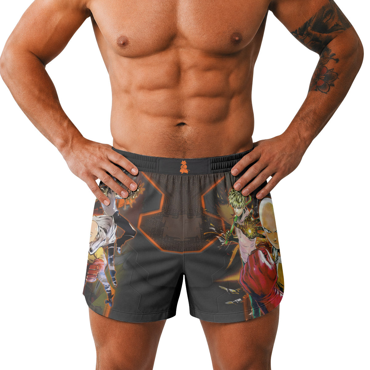  One Punch Man Master And Student Grappling Shorts