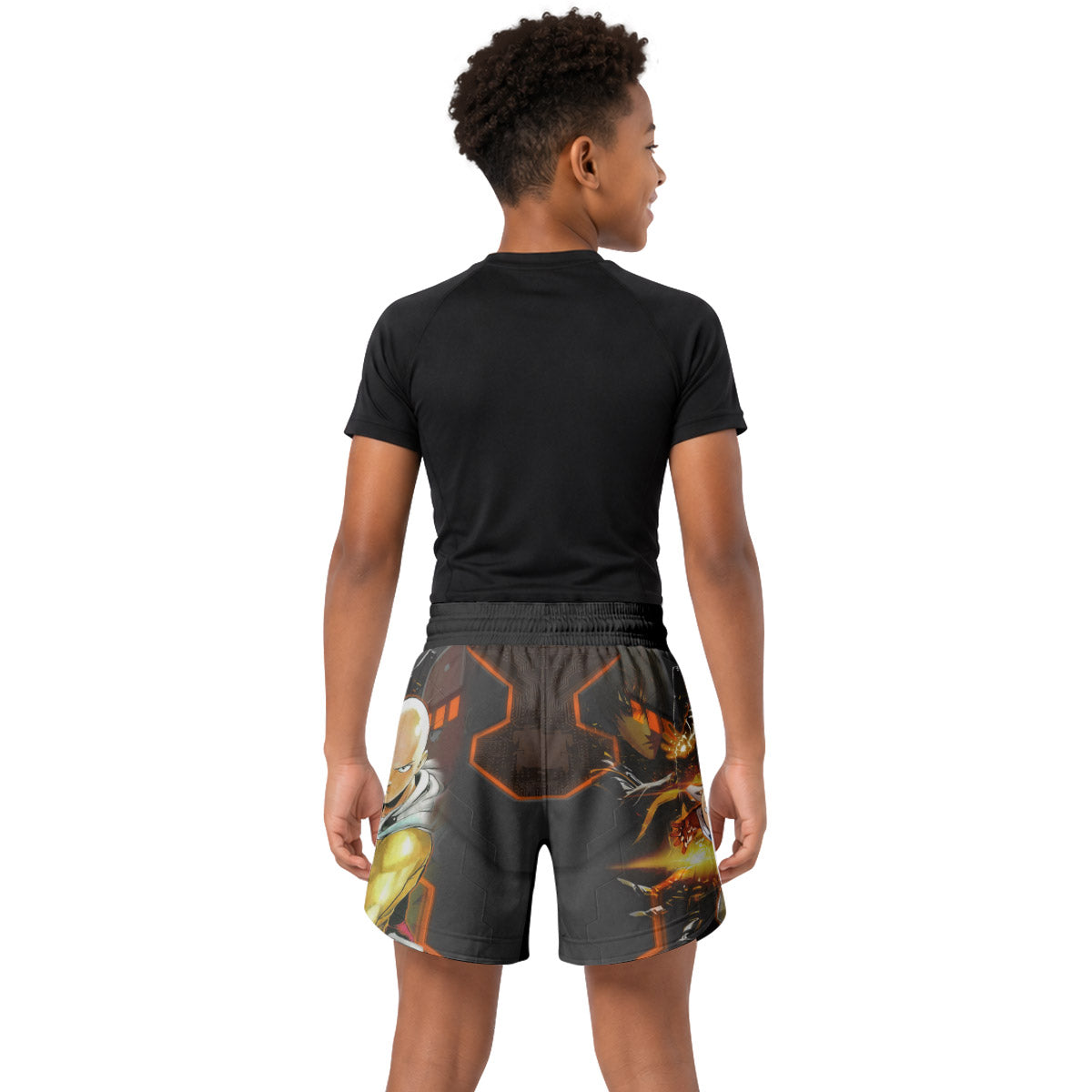 One Punch Man Master And Student Kids Grappling Shorts