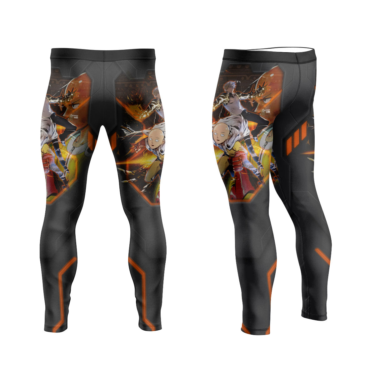  One Punch Man Master And Student Men's Compression Leggings