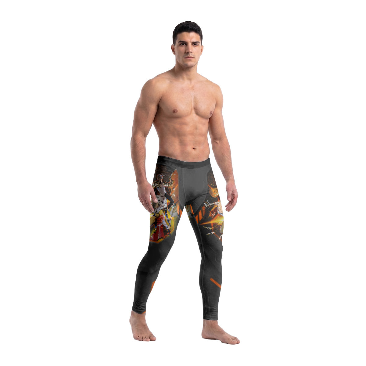  One Punch Man Master And Student Men's Compression Leggings