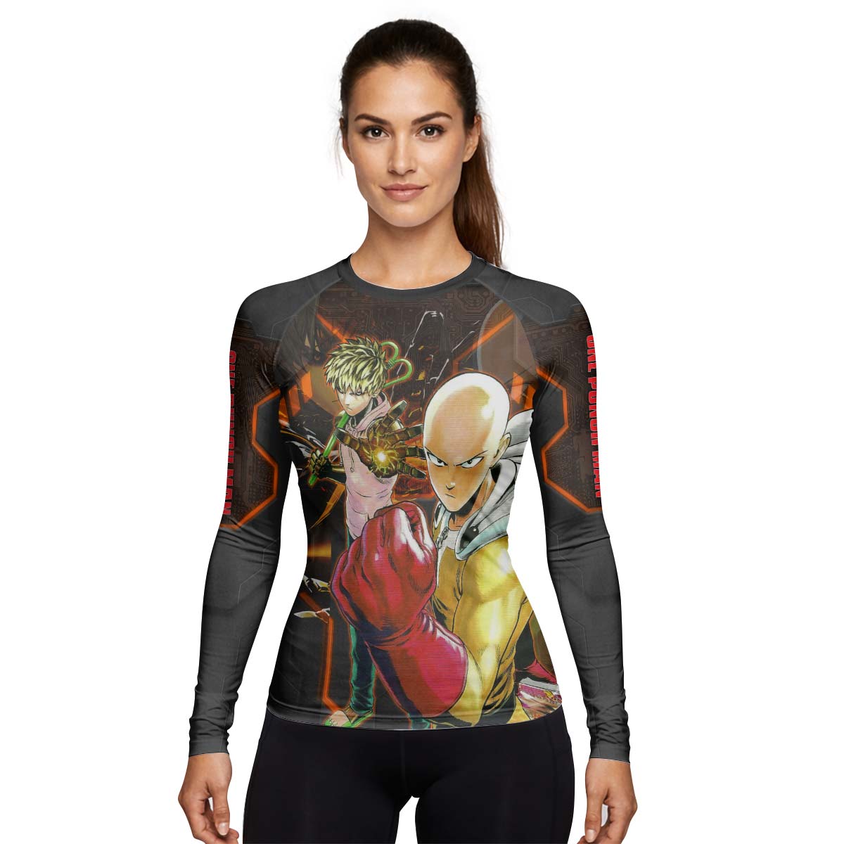  One Punch Man Master And Student Rash Guard