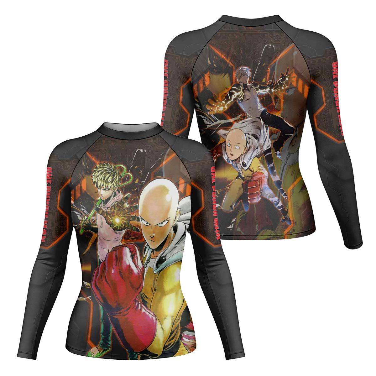  One Punch Man Master And Student Rash Guard