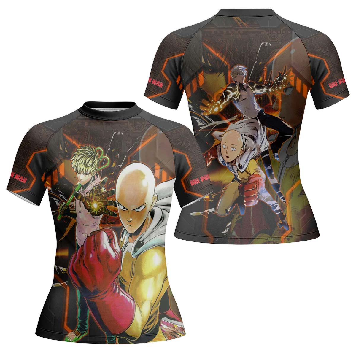  One Punch Man Master And Student Rash Guard