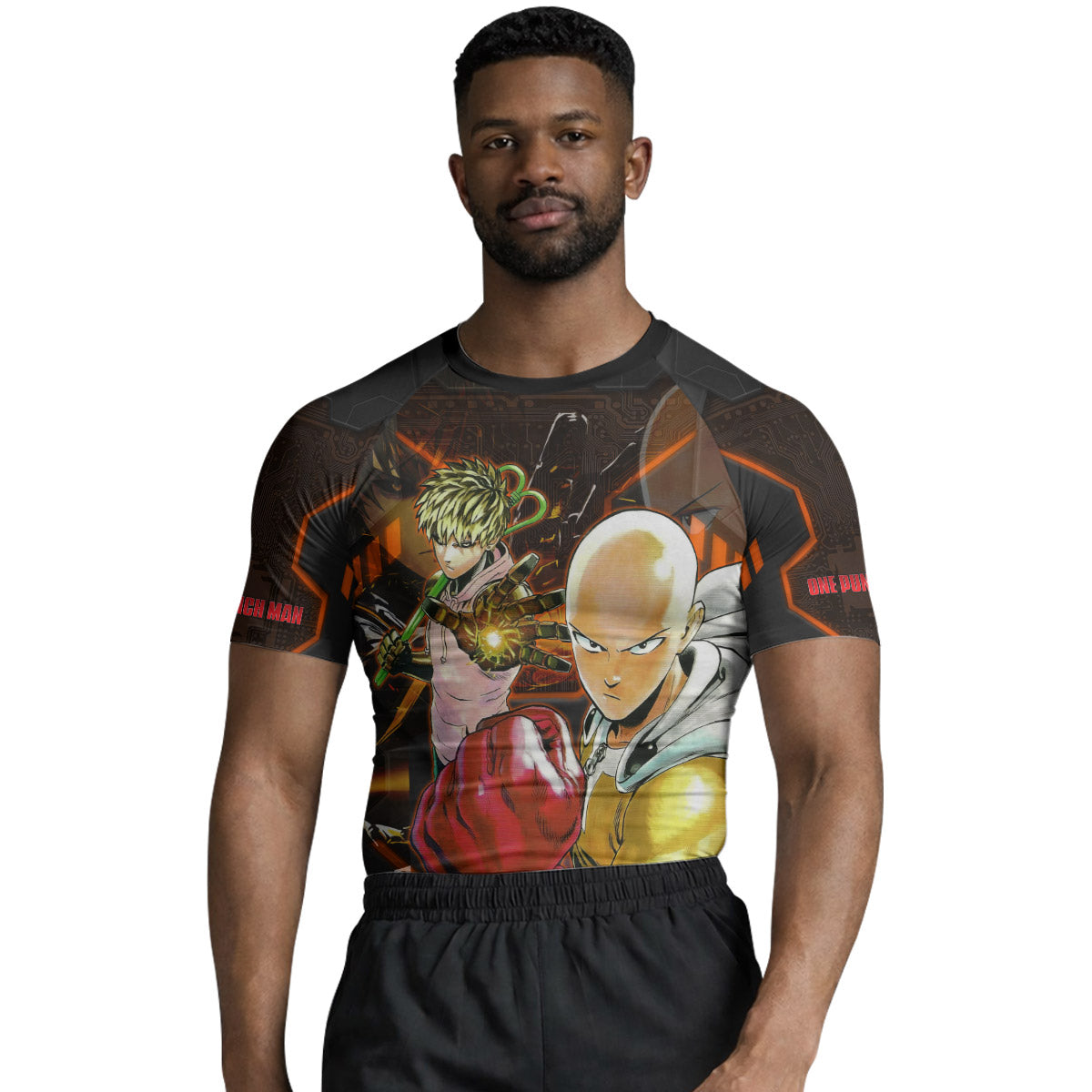 One Punch Man Master And Student Rash Guard