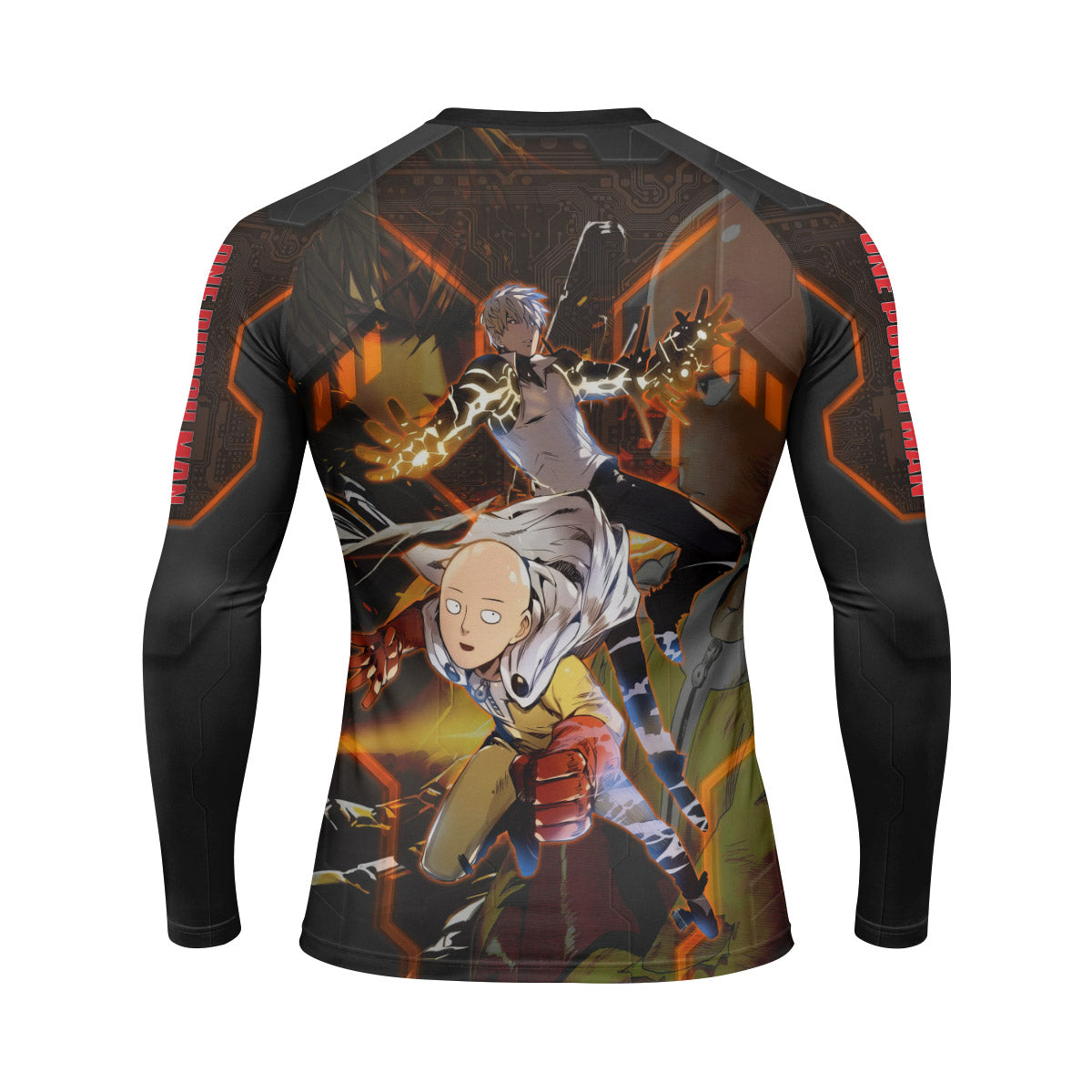One Punch Man Master And Student Rash Guard