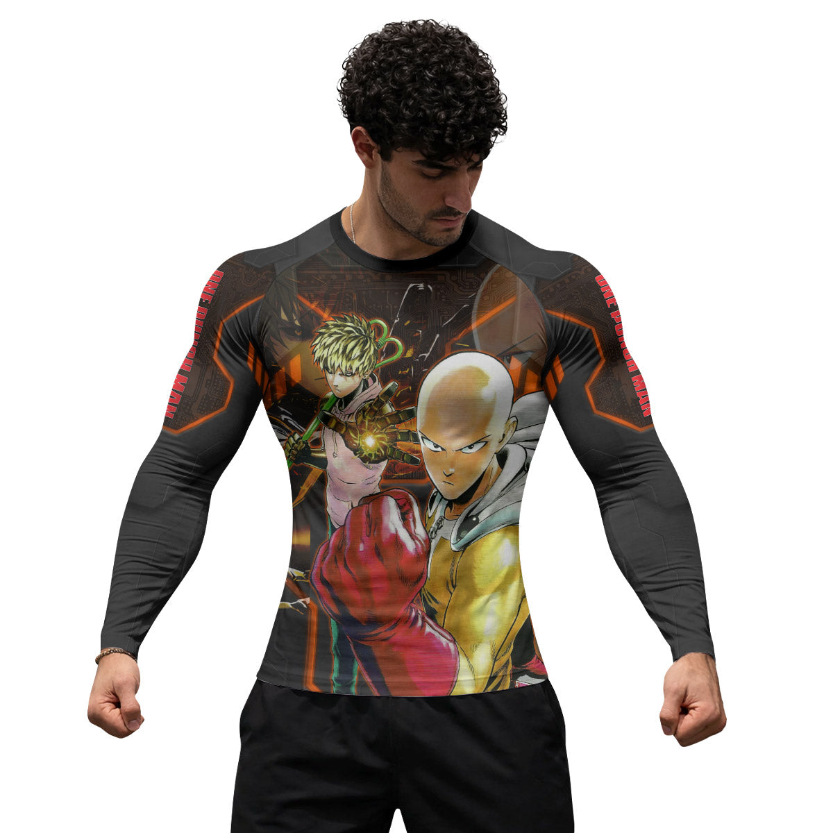 One Punch Man Master And Student Rash Guard