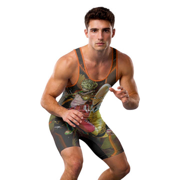  One Punch Man Master And Student Wrestling Singlet
