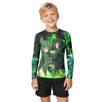 One Punch Man Psychic Sisters Kids Rash Guard
