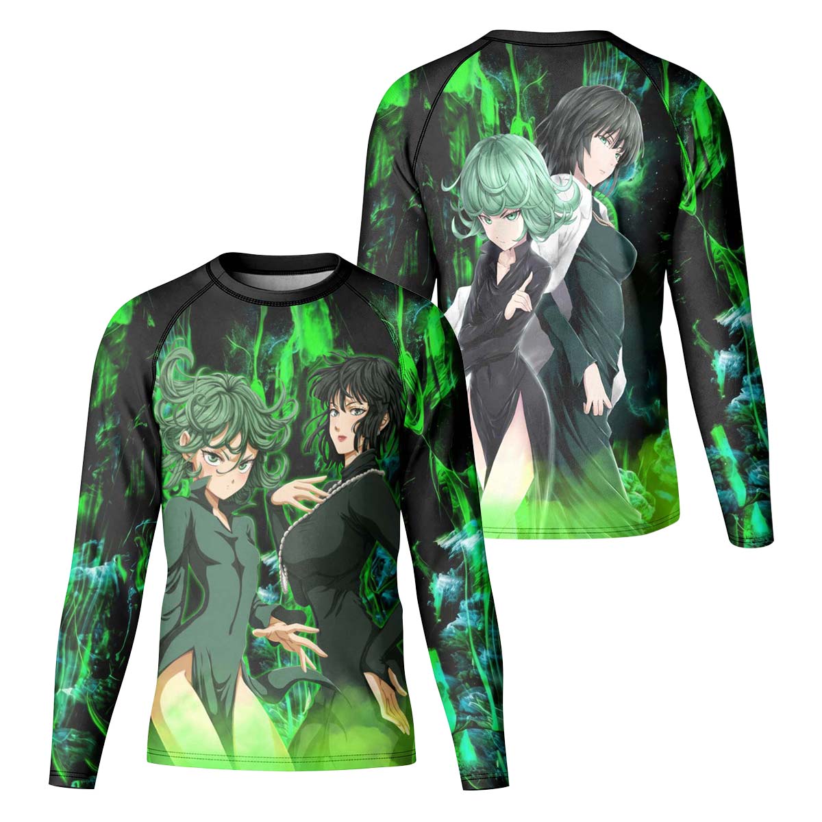 One Punch Man Psychic Sisters Kids Rash Guard
